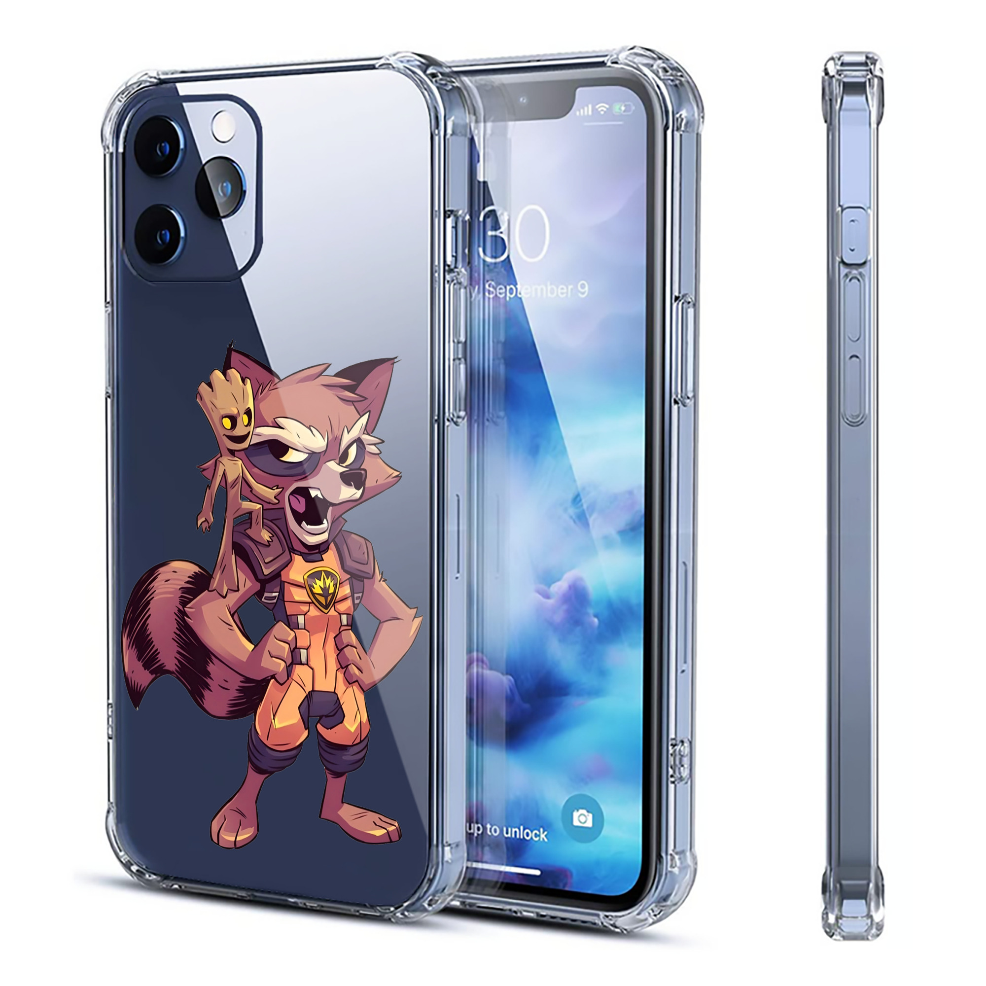 （画像用） アベンジャーズ The Avengers 【iPhone 12シリーズ対応】透明スマホケース（クリアソフトケース）